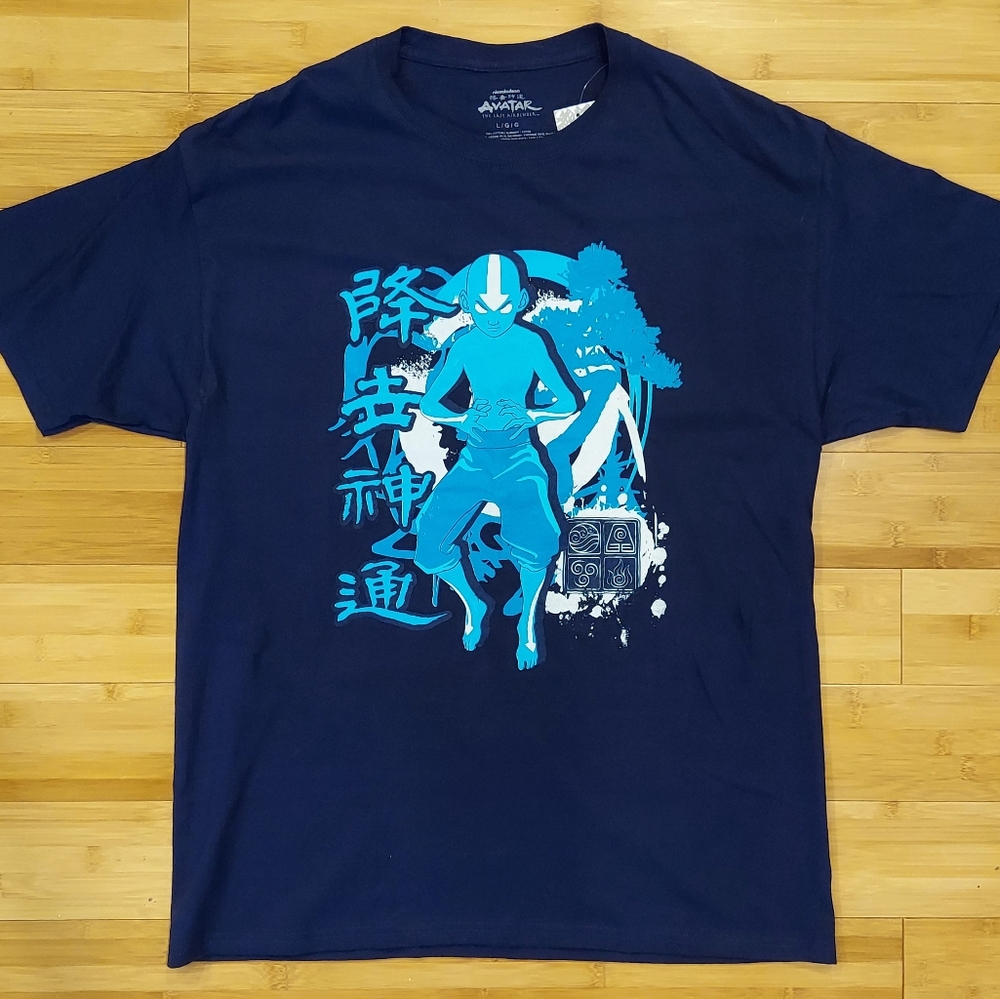 Avatar The Last Airbender Aang In Avatar State Graphic T-Shirt Nickelodeon Large